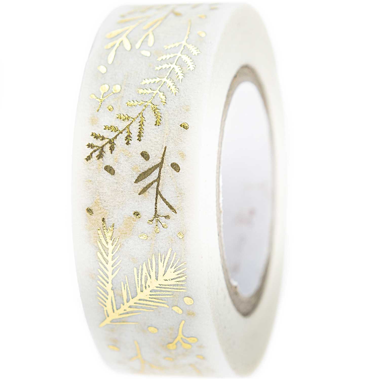 Paper Poetry Tape Nostalgic Christmas Twigs White