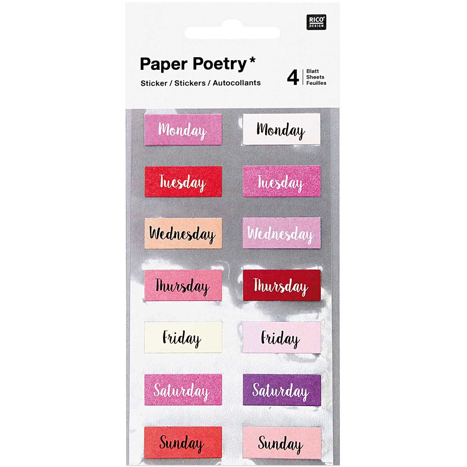 Rico Weekdays Stickers - Image 3