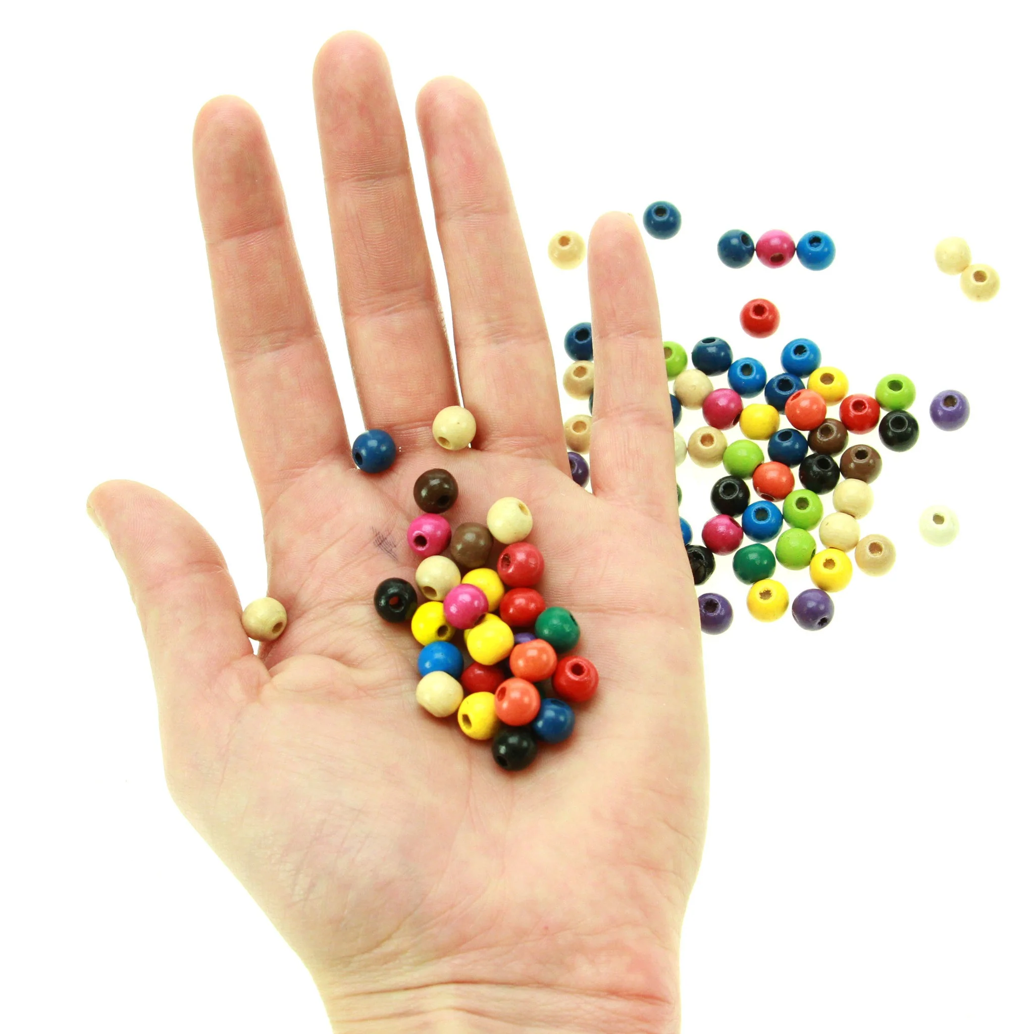Rico Wooden Beads Multicolour 8mm - Image 2