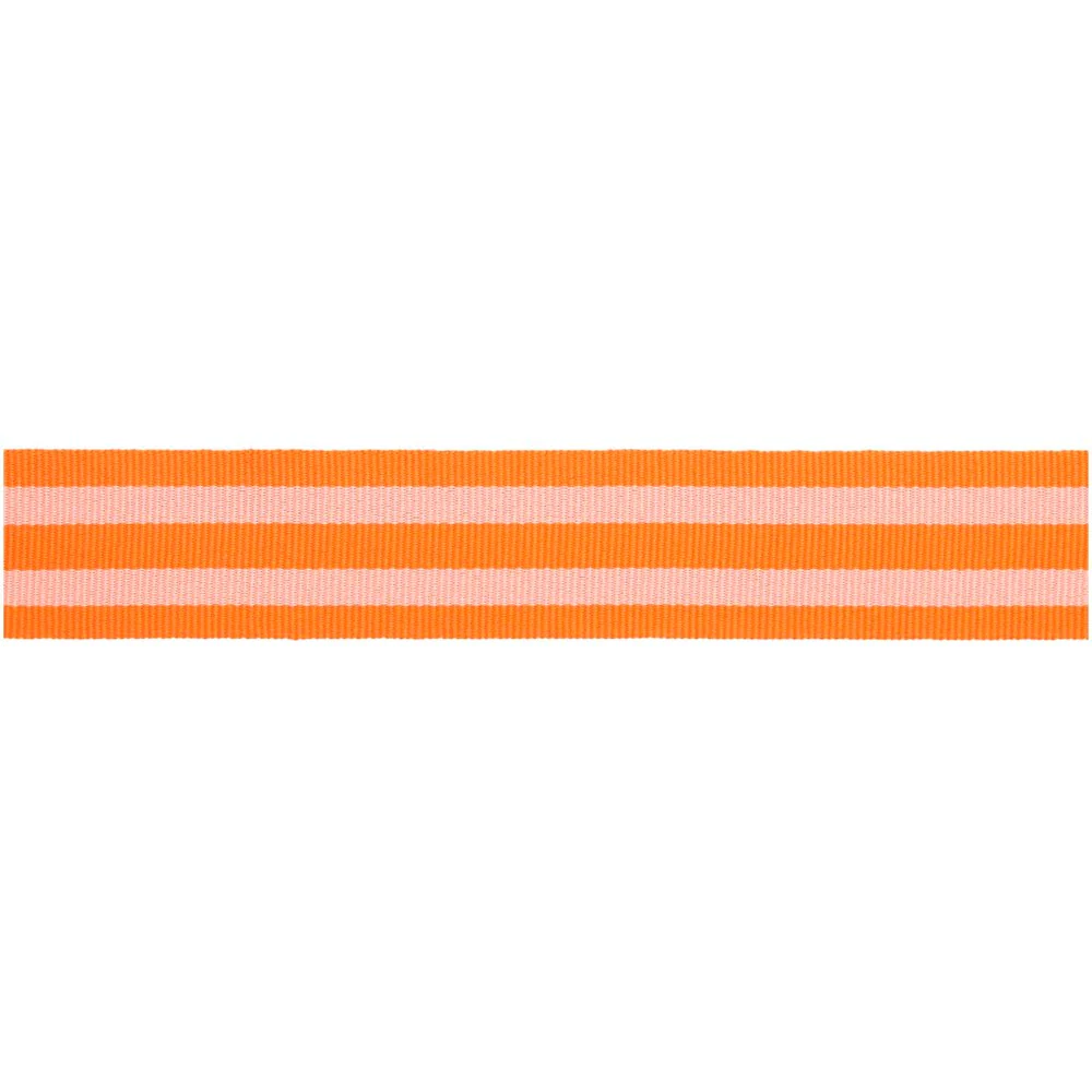 Paper Poetry Woven Ribbon Multi Stripes Neon Red / Pink - Image 2
