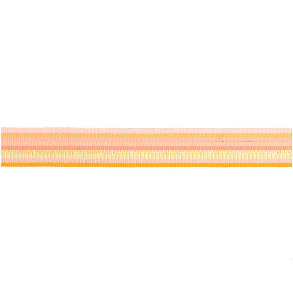 Paper Poetry Woven Ribbon Multi Stripes Neon Glitter Orange / Grey / Yellow / Iris / Pink / Lilac - Image 2