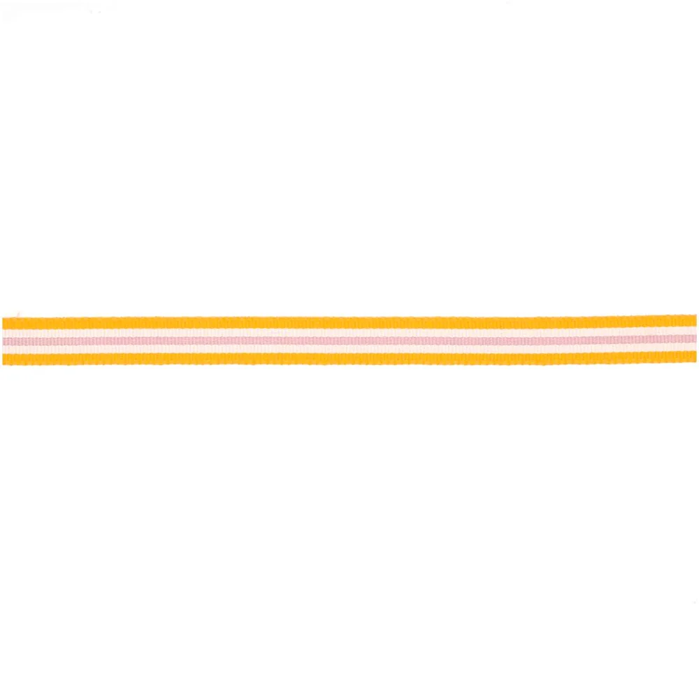 Paper Poetry Woven Ribbon Multi Stripes Orange / White / Lilac - Image 2