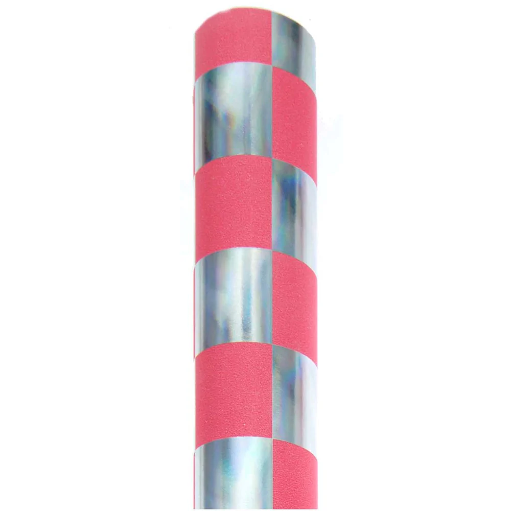 Paper Poetry Wrapping Paper Chessboard Neon Pink / Silver - Image 2