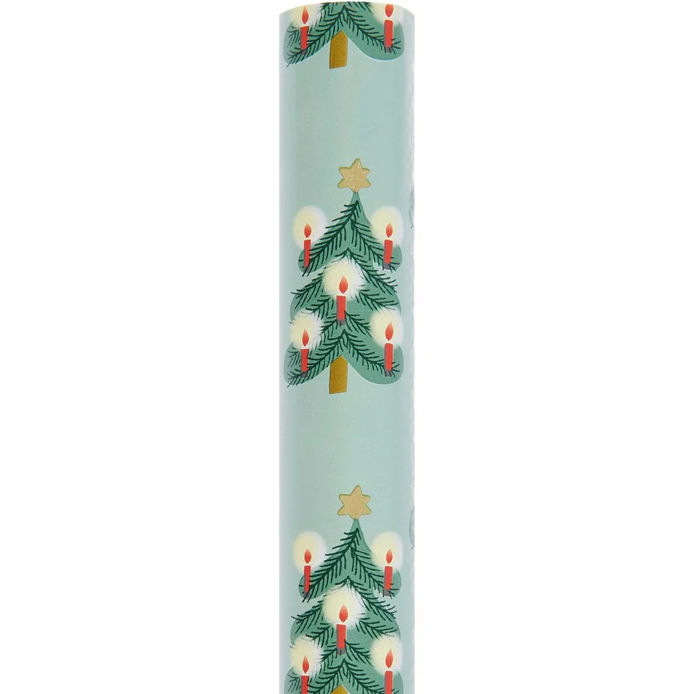 Paper Poetry Wrapping Paper Christmas Trees