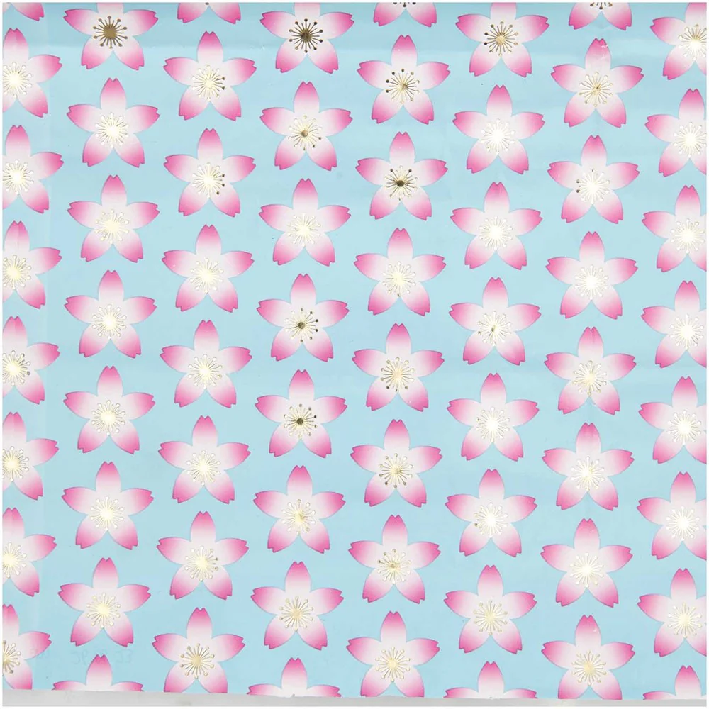 Paper Poetry Wrapping Paper Cherry Blossom Blue - Image 3