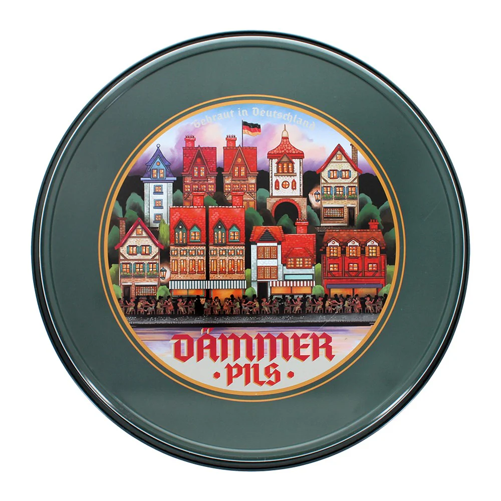 Round metal serving tray - Dammer Pils - Image 2