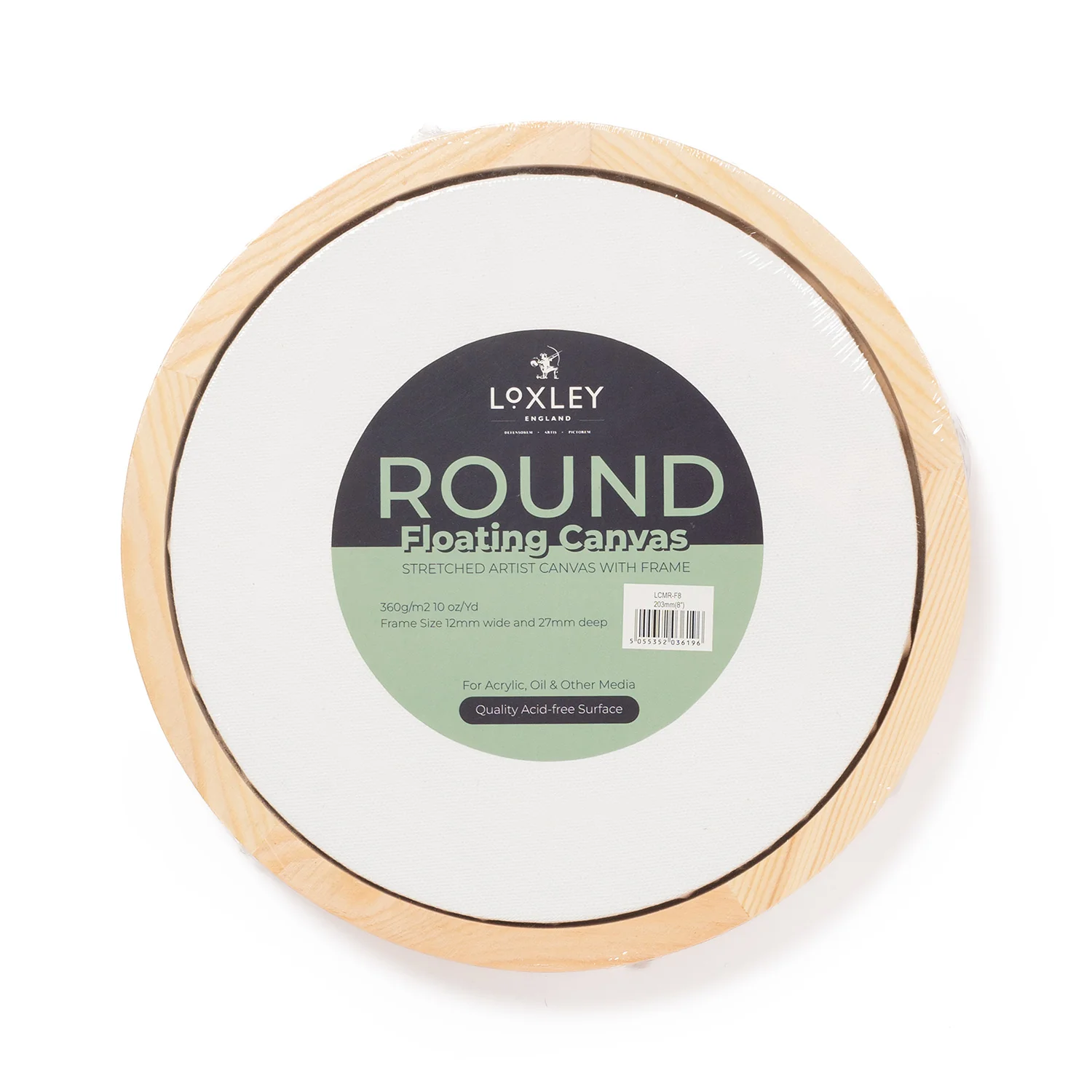 Round Stretched Canvas with Floating Frame - Image 5