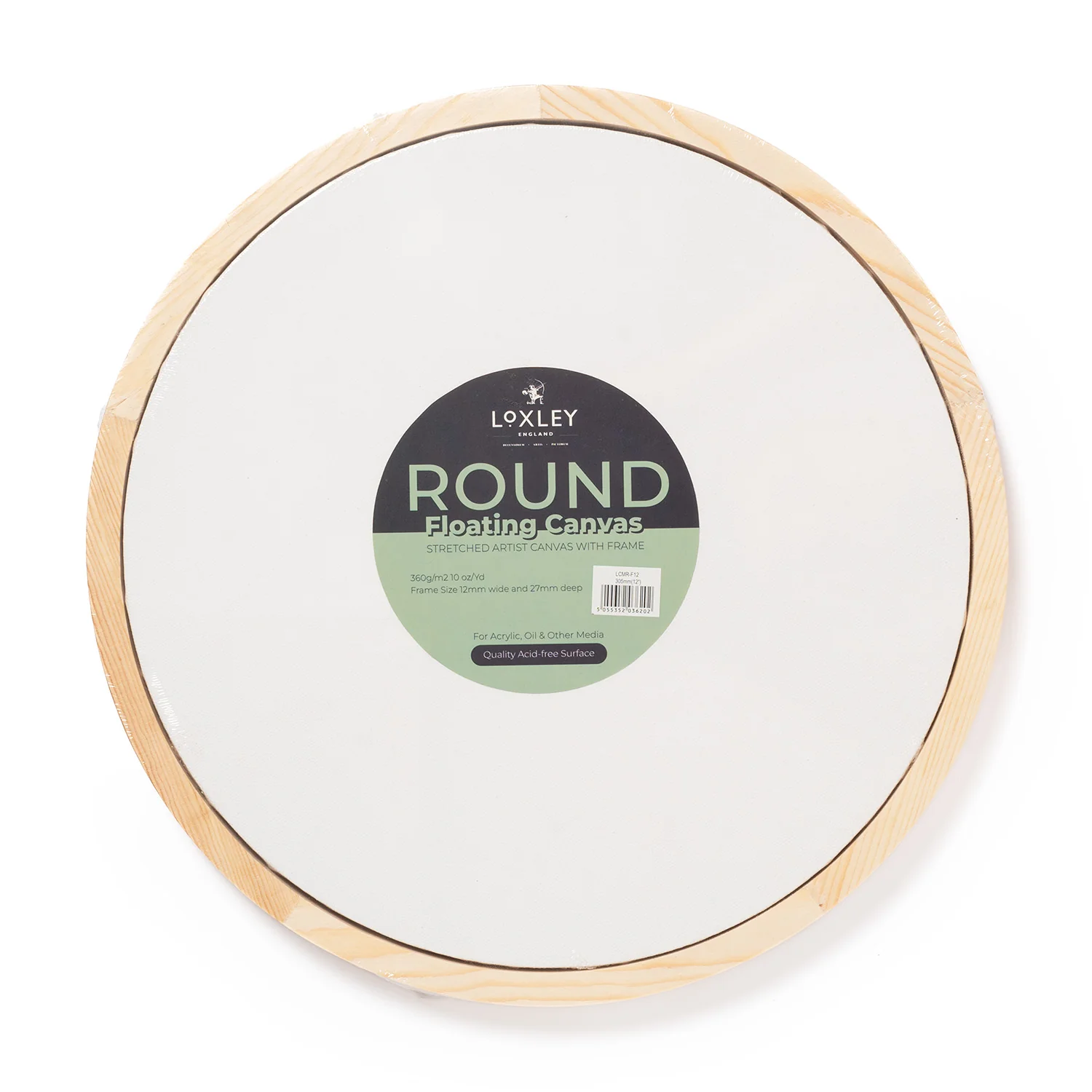 Round Stretched Canvas with Floating Frame - Image 6