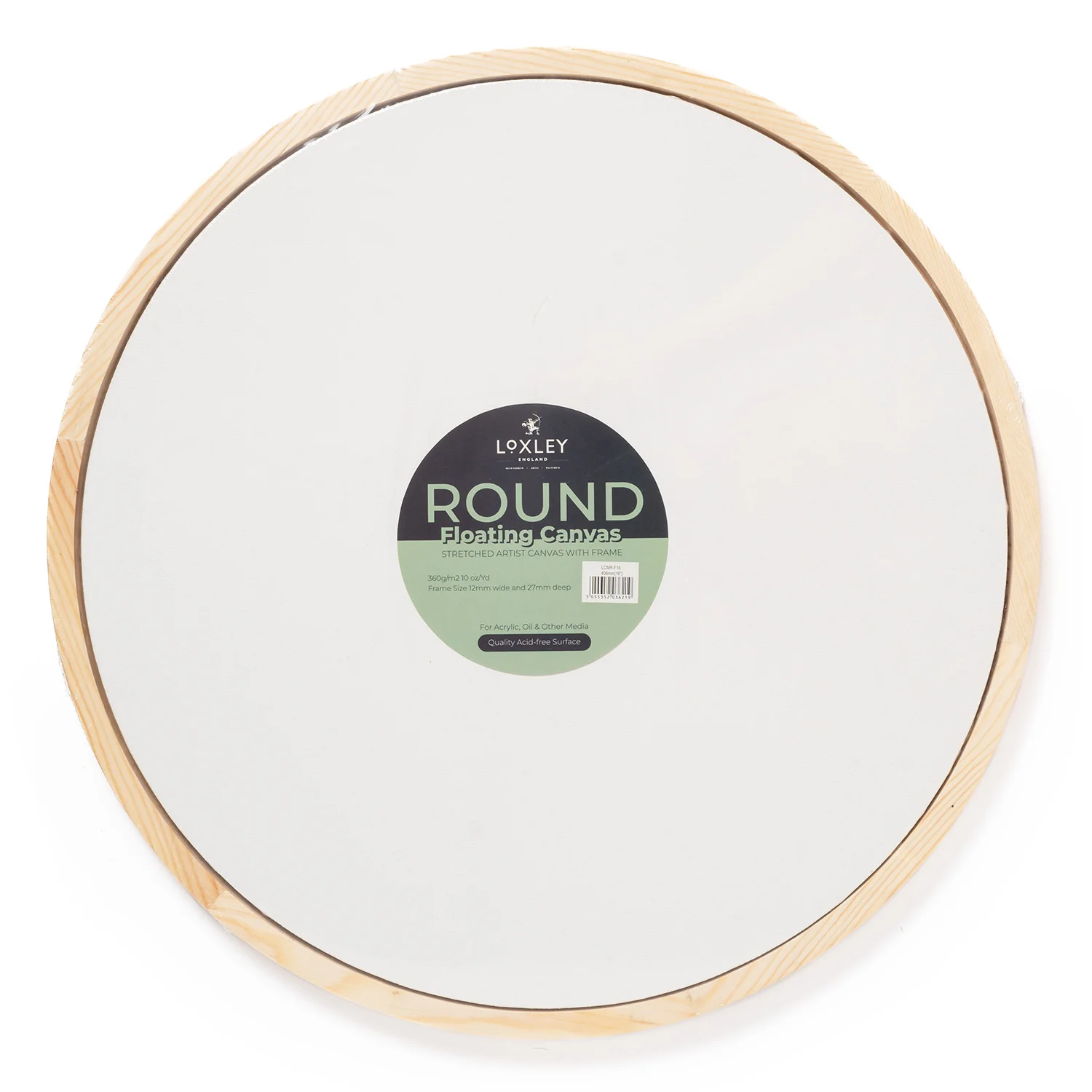 Round Stretched Canvas with Floating Frame - Image 7