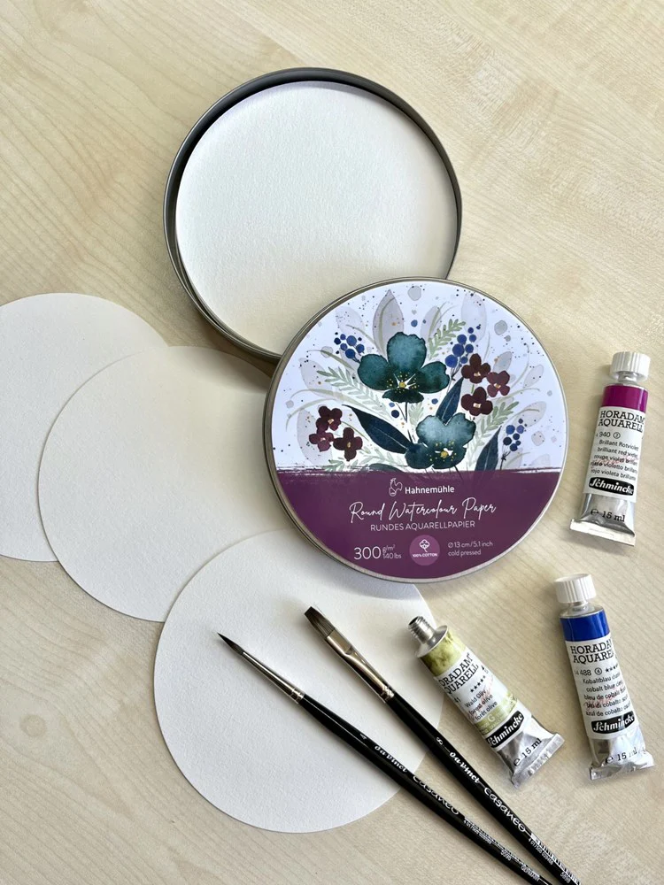Hahnemuhle Tin Round Watercolour Paper NOT - Image 2