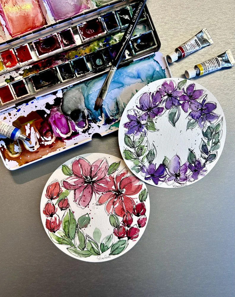 Hahnemuhle Tin Round Watercolour Paper NOT - Image 3