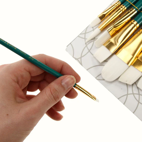 Royal Brush ZipLock Set - White Taklon Filbert Variety - Image 2
