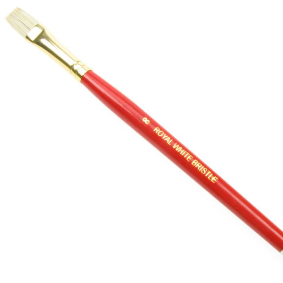 Royal White Bristle Flat - Image 5