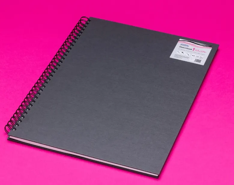 Seawhite Pink Ribbon Charity Sketchbook - Portrait - Image 2