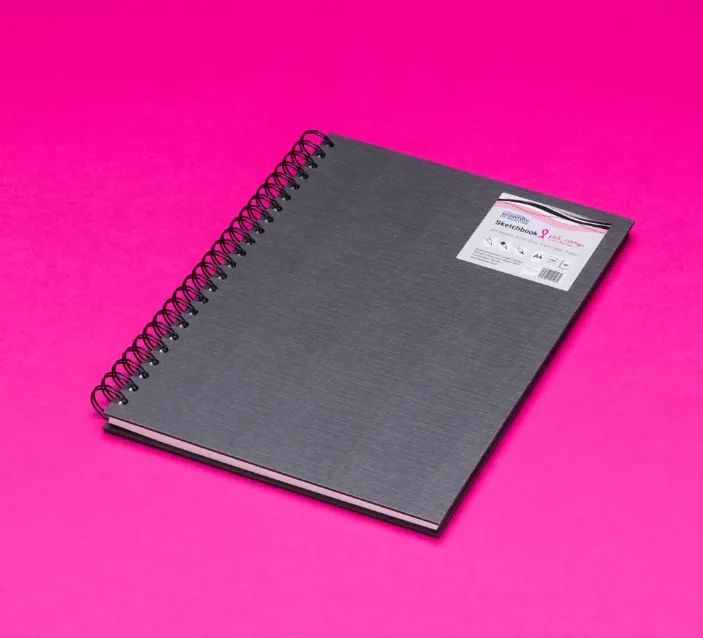 Seawhite Pink Ribbon Charity Sketchbook - Portrait - Image 3