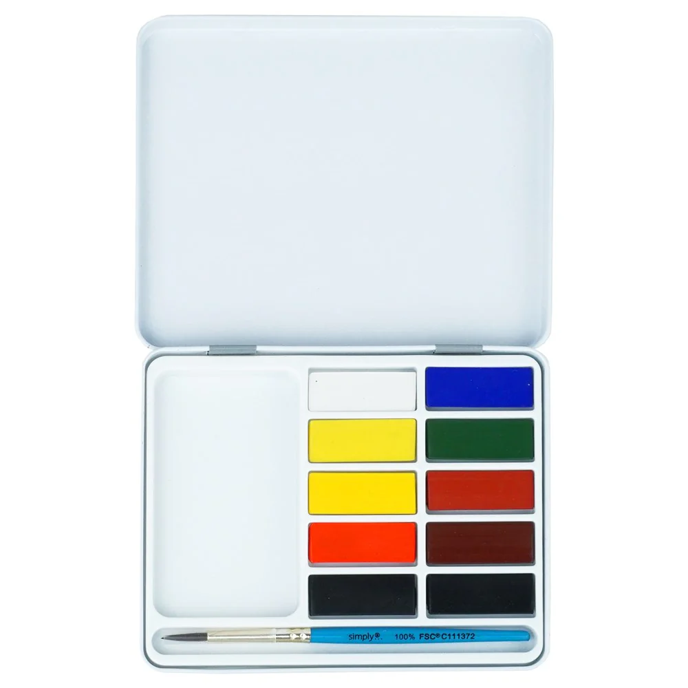 Simply Watercolour 10 Pan Set - Image 2