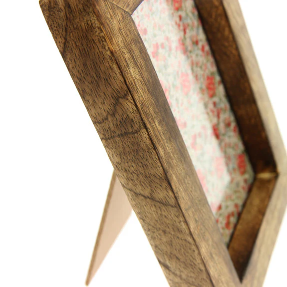 Single Portrait Photo Frame - Dark Wood Effect - Image 4