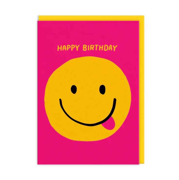 Smiley Face Happy Birthday Card