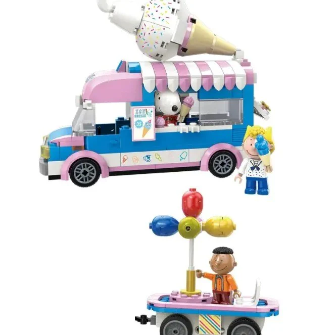 Snoopy Circus in Town – Sweet Ice Cream Van Building Block - Image 2