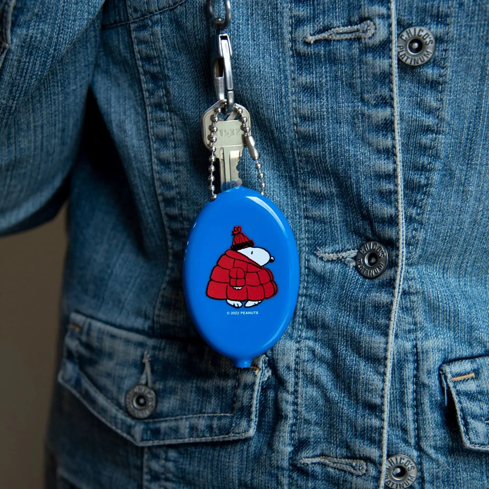 Snoopy Puffy Coat Coin Pouch - Image 3