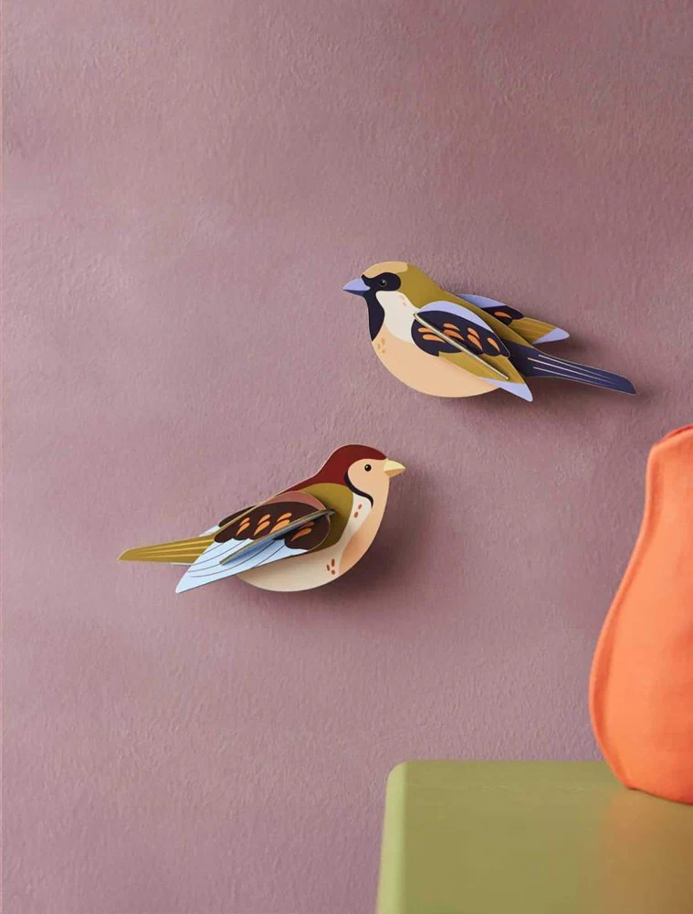 Studio Roof: Wall Art Sparrows - Image 3
