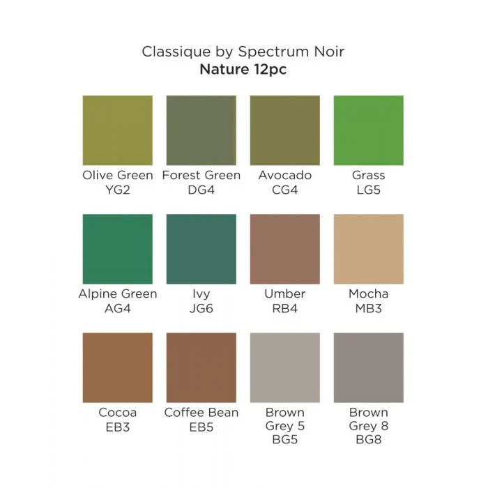 Spectrum Noir Classique Set of 12 Nature - Image 2