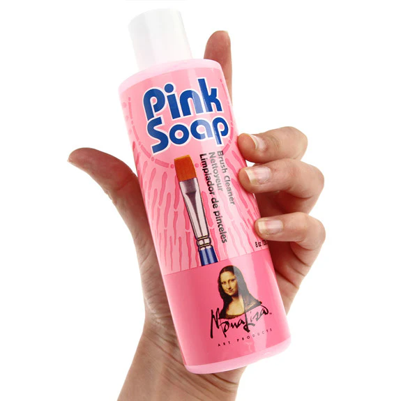 Speedball Pink Soap Brush Cleaner 236.5ml - Image 2