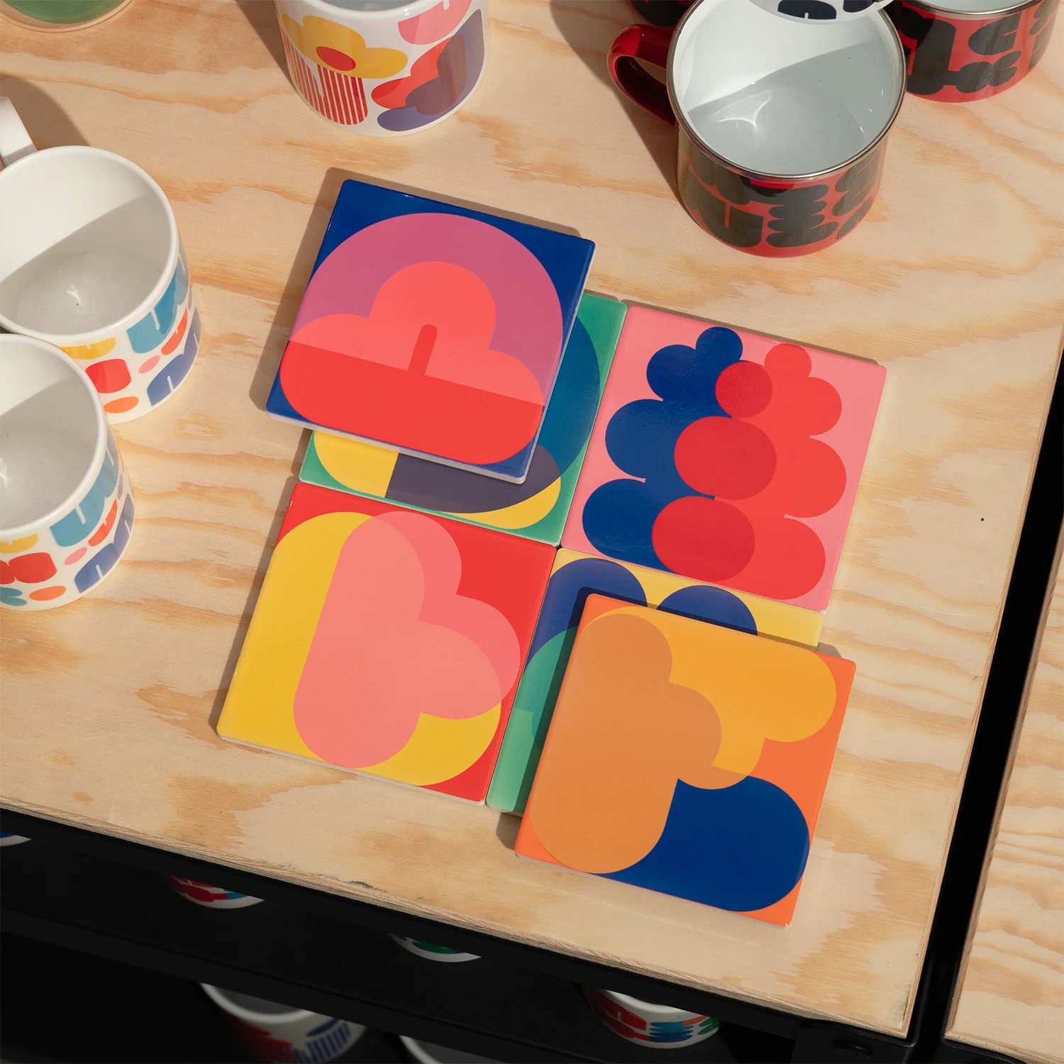 Shapes - Ceramic Coaster - Image 2