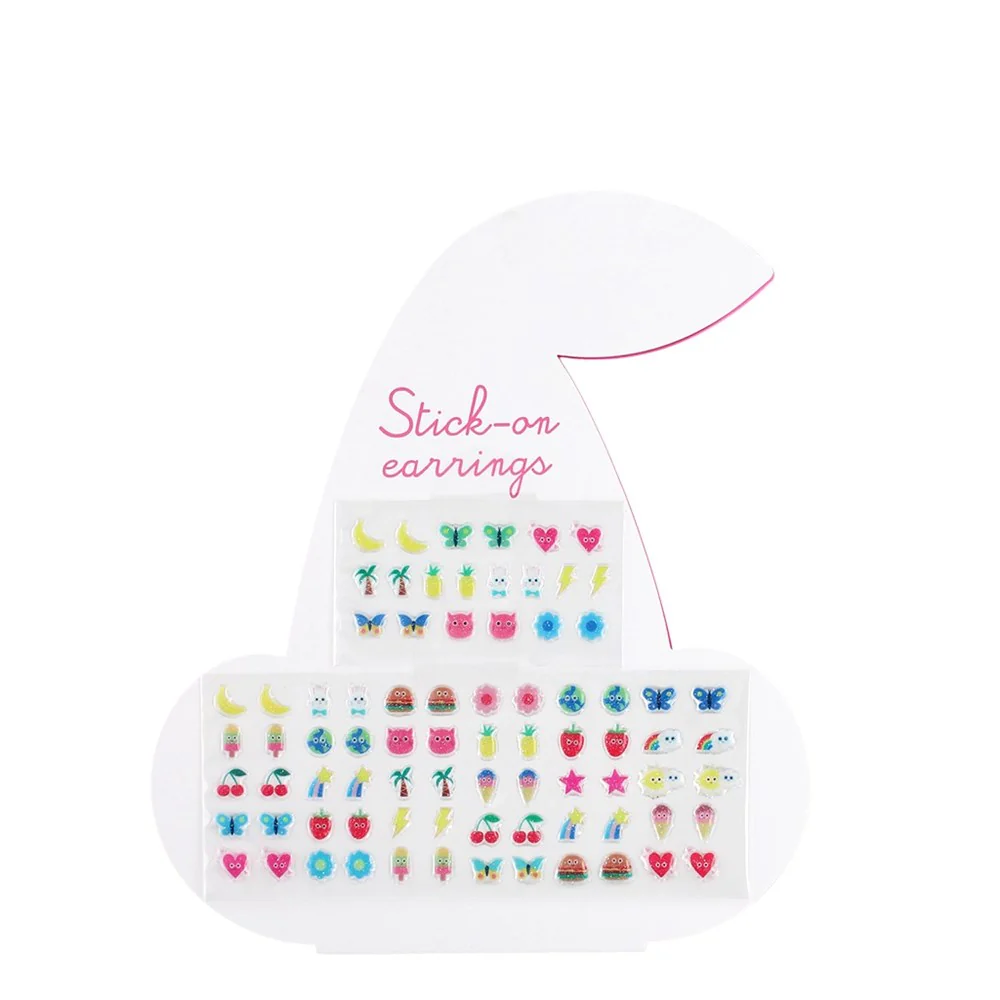 Stick on earrings (40 pairs) - Cherry - Image 2