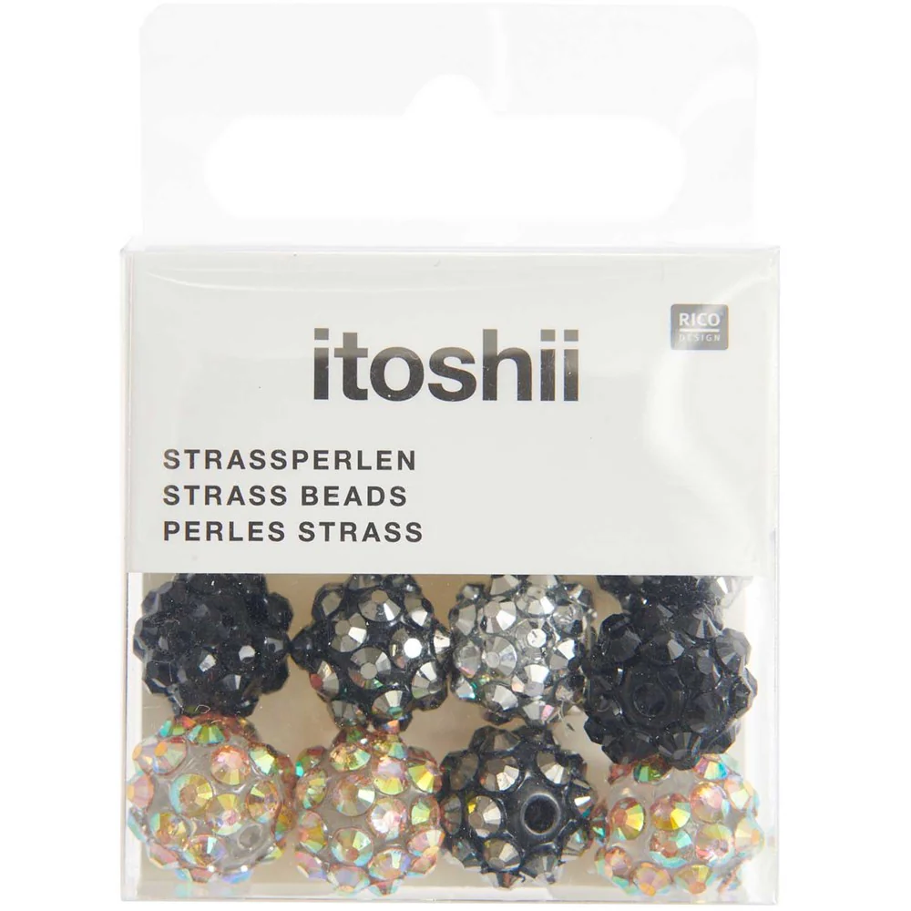 Itoshii Strass Beads Black Mix