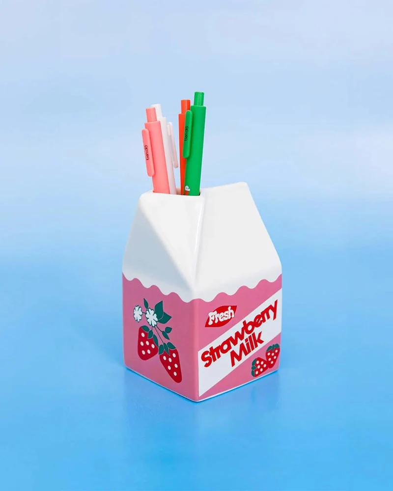 Strawberry Milk Vase - Image 2