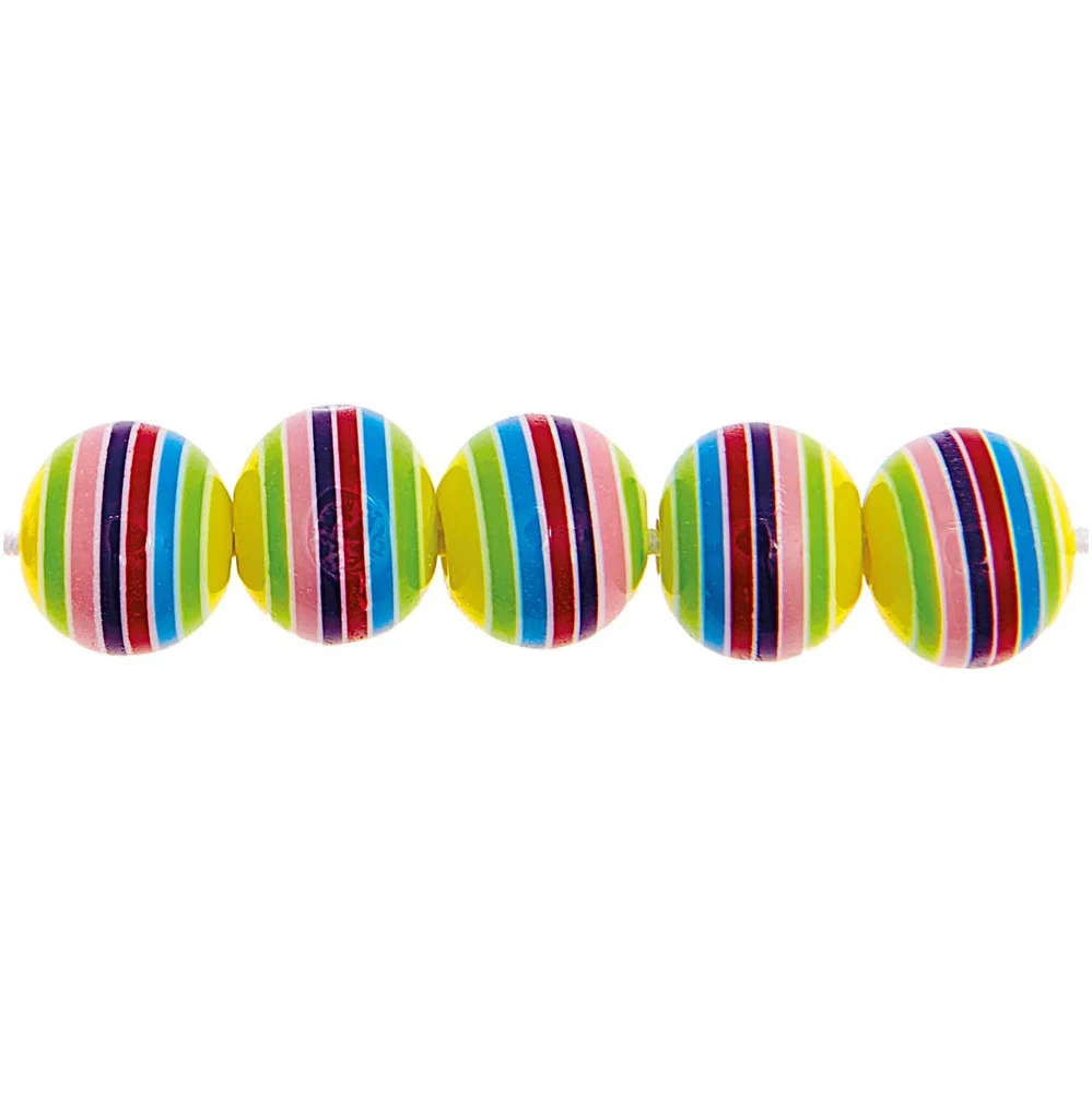 Itioshii Striped Beads Purple / Yellow Mix - Image 2