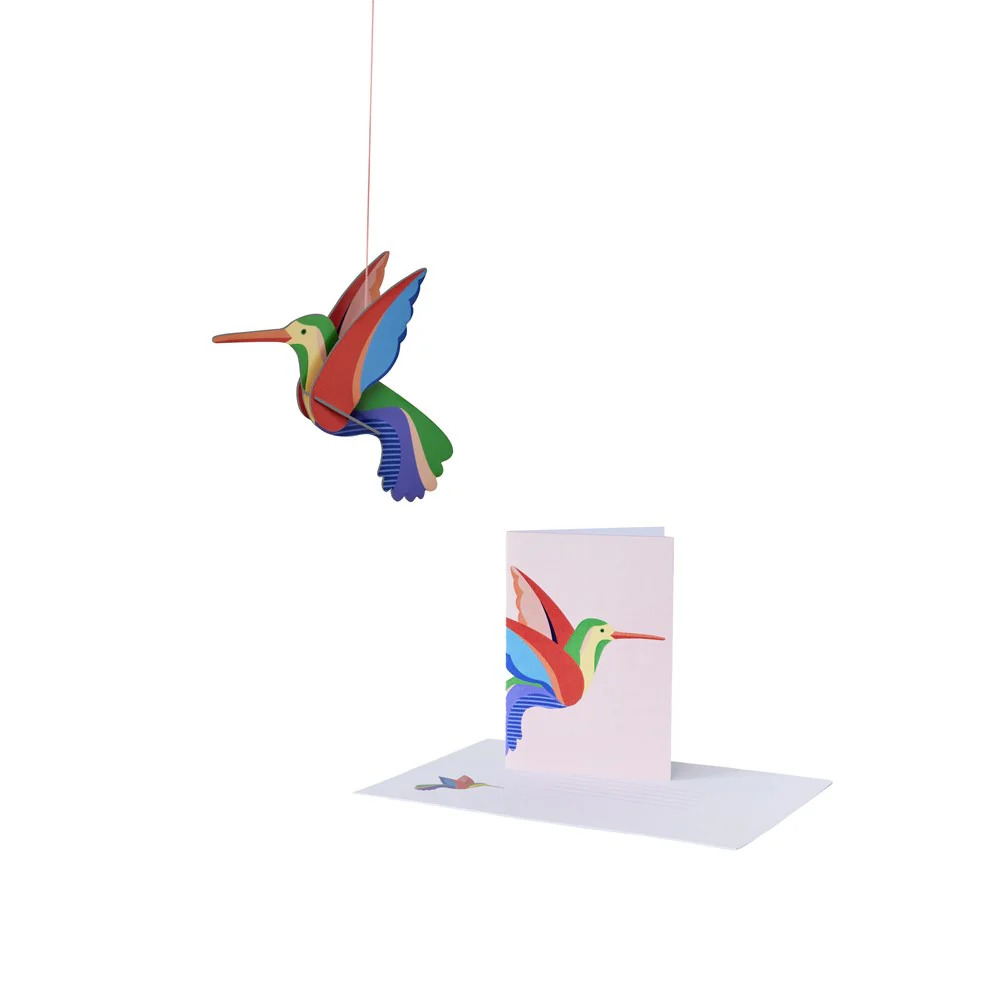 Studio Roof 3D Pop Out Card Hummingbird - Image 2