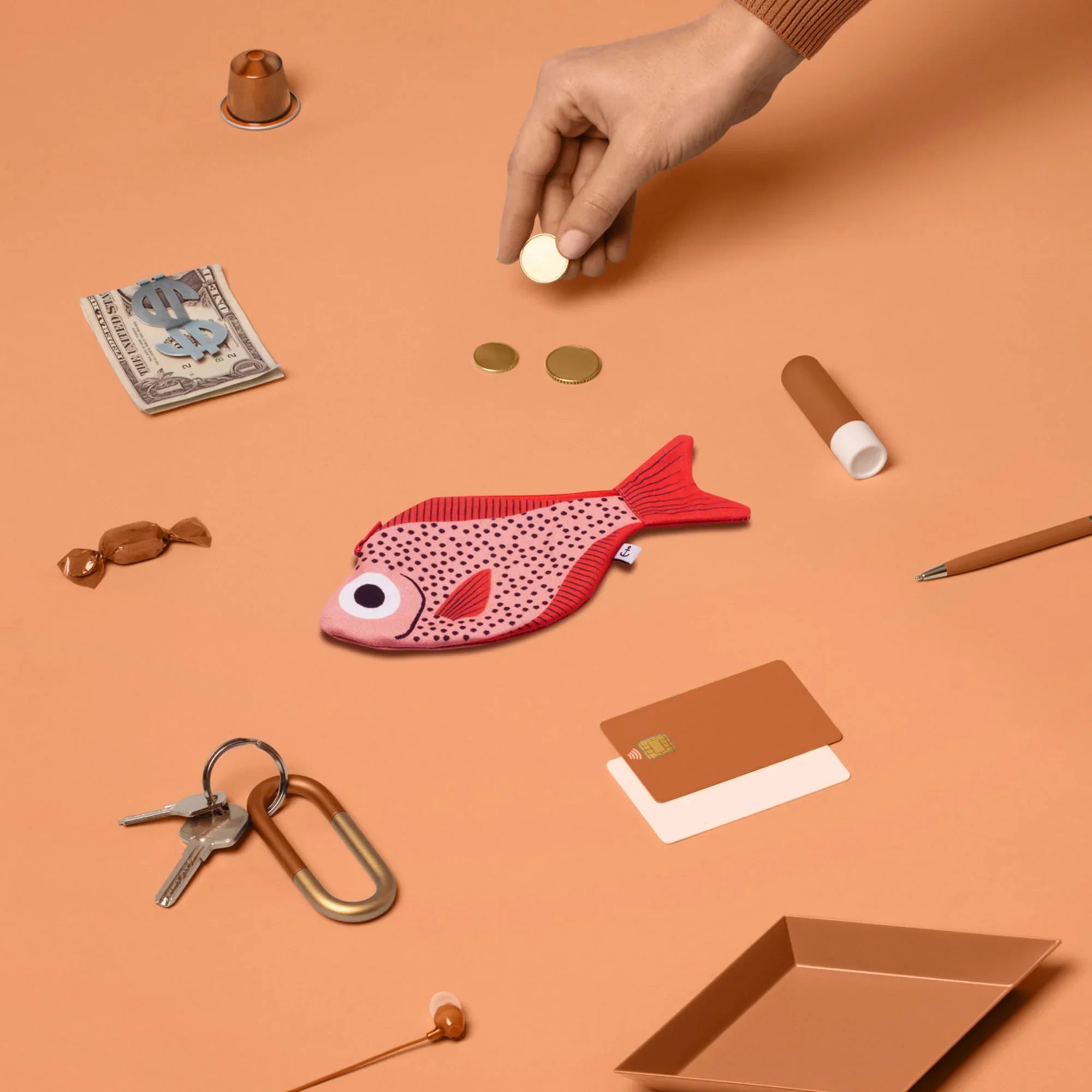 Don Fisher Sweeper Fish Purse - Pink - Image 3
