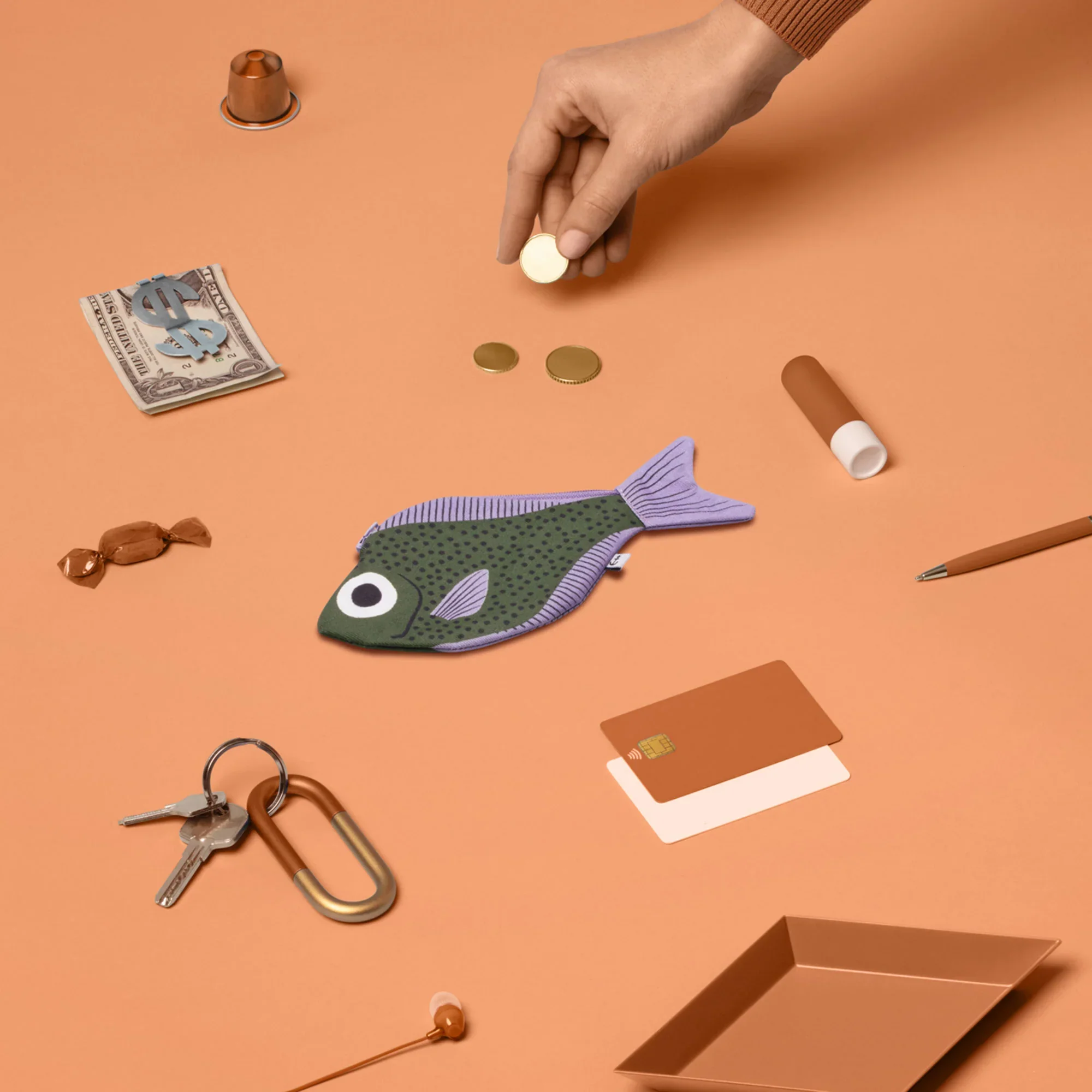 Don Fisher Sweeper Fish Purse - Green - Image 3