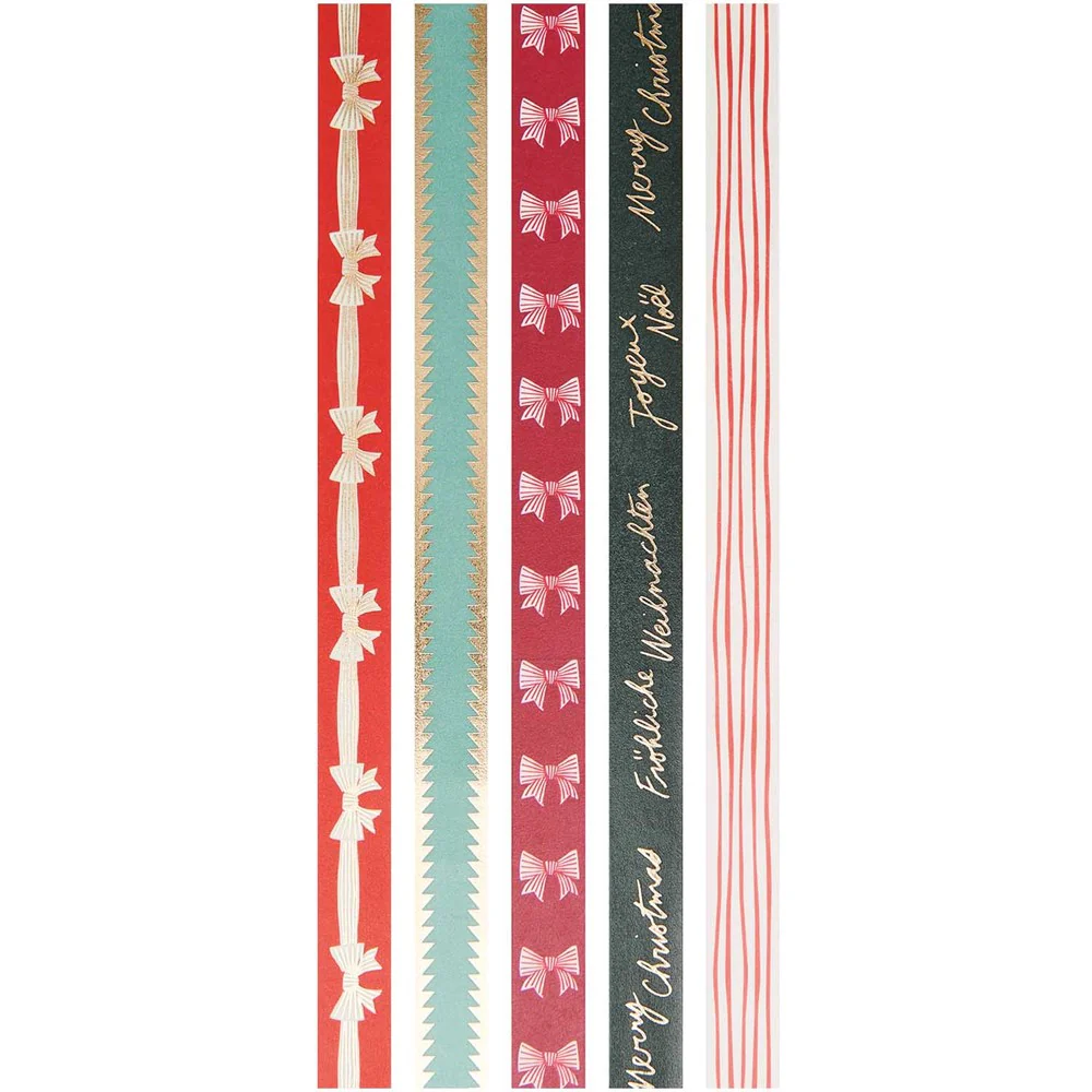 Paper Poetry Tape Set Christmas Bows Classic - Image 2