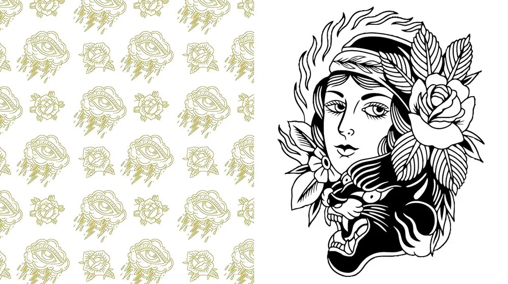 Tattoo Colouring: From Pin-Ups and Roses to Sailors and Skulls - Image 2