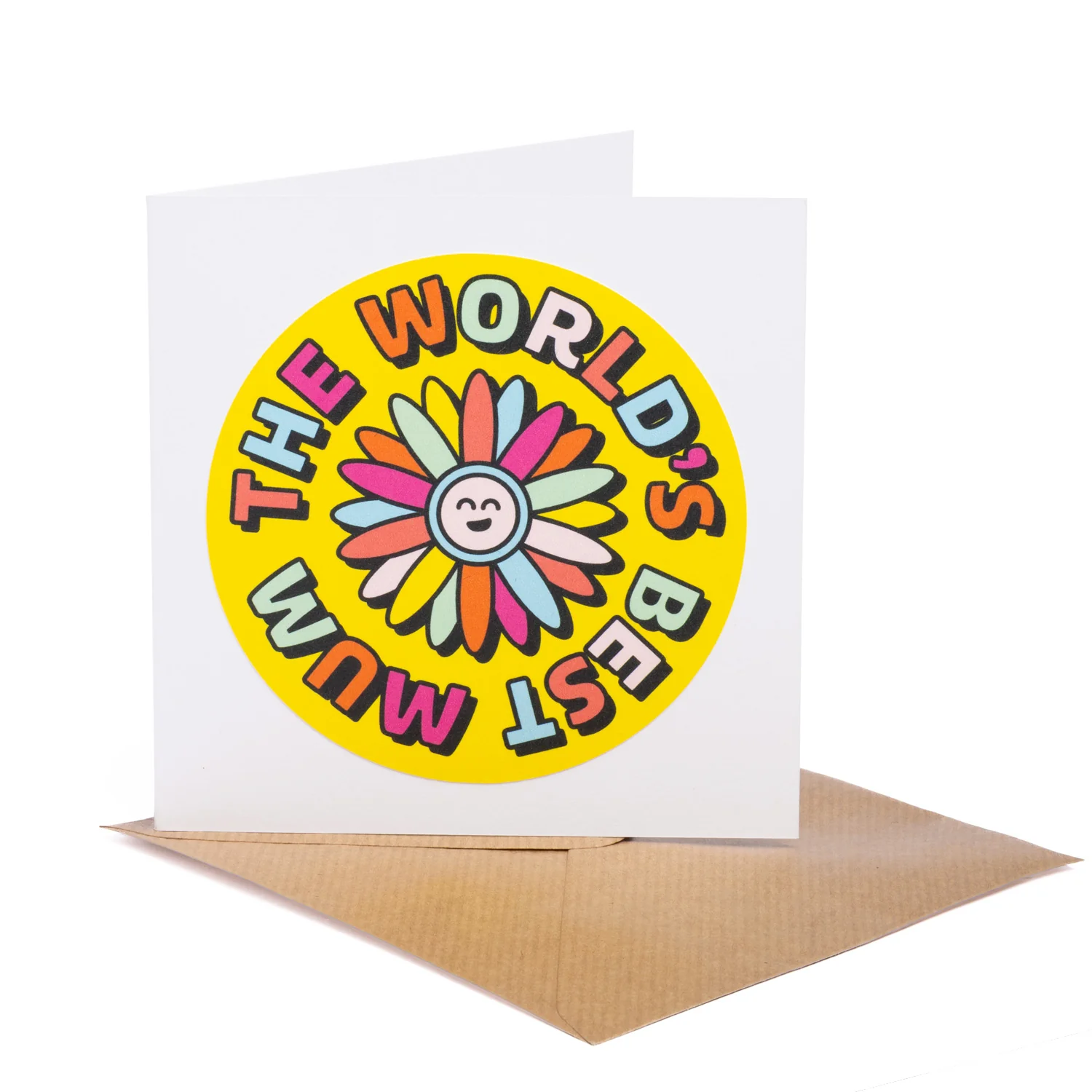 The World's Best Mum Flower Card