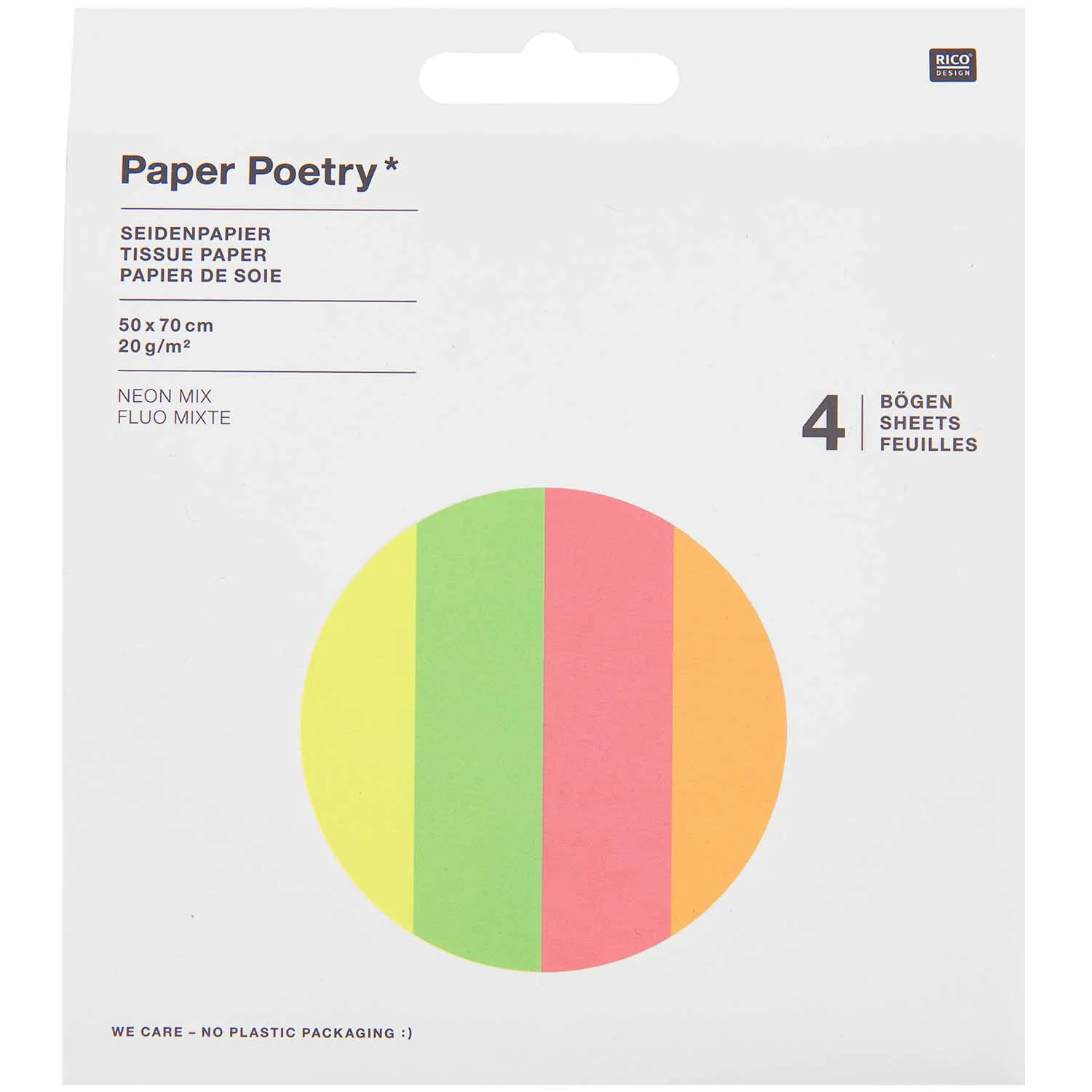 Paper Poetry Tissue Paper Neon Mix - Image 2