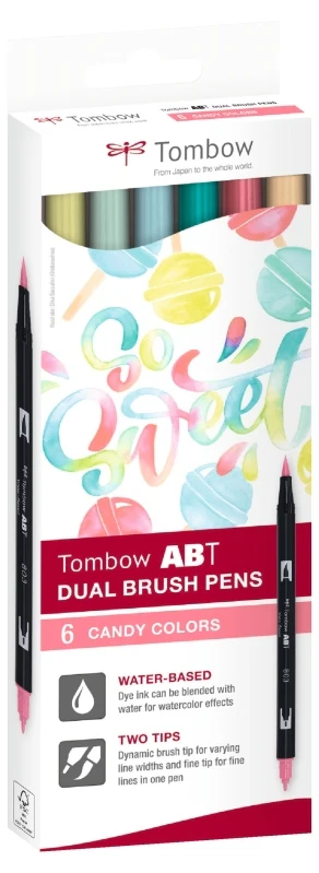 Tombow Dual Brush Pen 6 Set (New Packaging) - Image 9