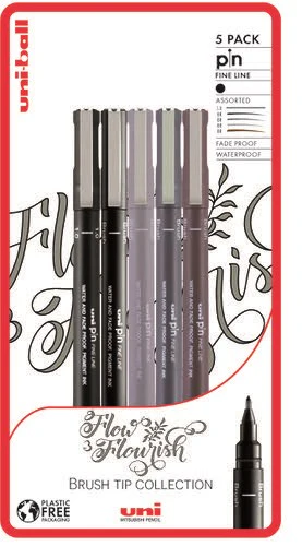 Uni PIN 5pc Blister Flow and Flourish PFP