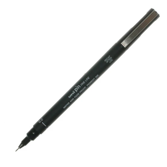 Uni Pin Fine Line Marker - Black - Image 4