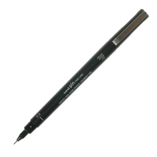 Uni Pin Fine Line Marker - Black - Image 5