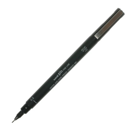 Uni Pin Fine Line Marker - Black - Image 6