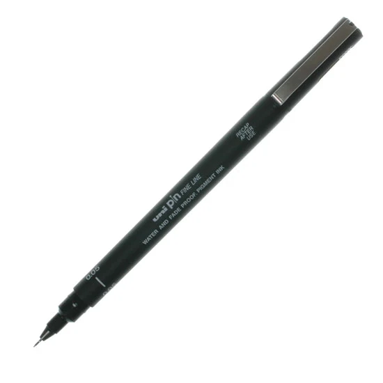 Uni Pin Fine Line Marker - Black - Image 8