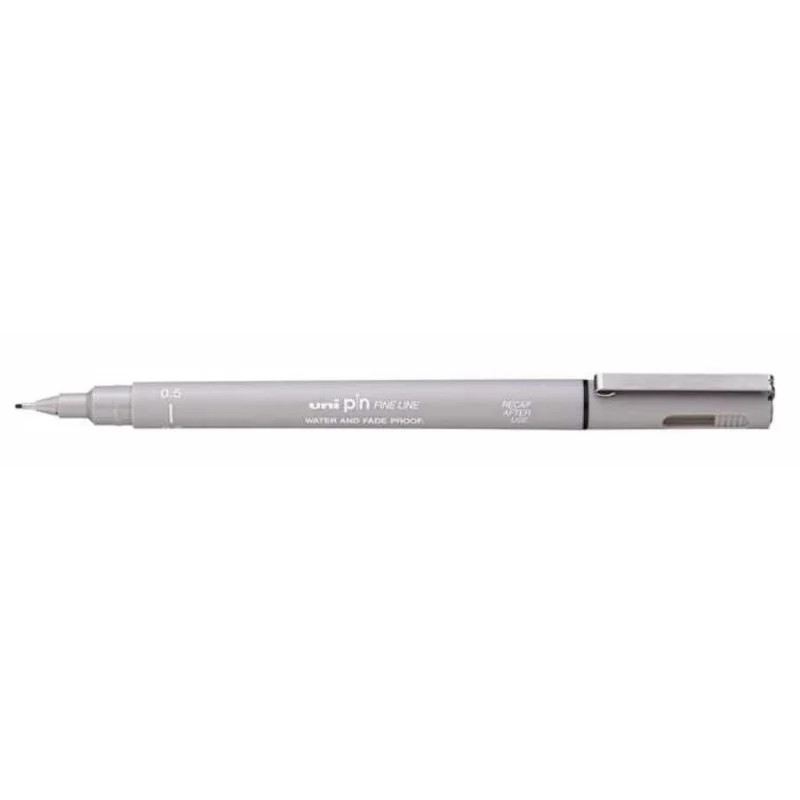 Uni pin Fine Line Marker - Light Grey - Image 2