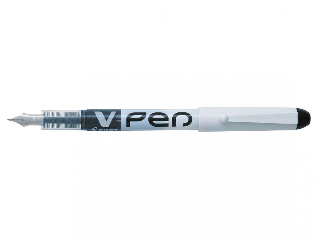 V Pen Fountain Pen White Barrel - Image 4