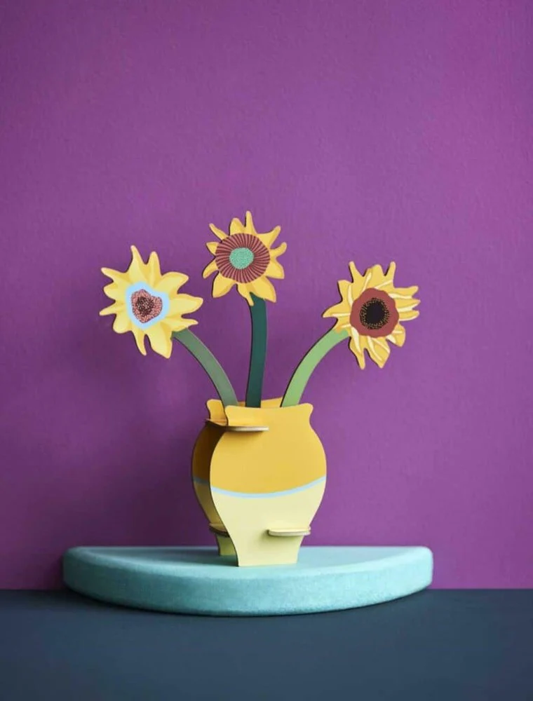 Studio Roof: Pop Out Card Van Gogh Flowers - Image 2