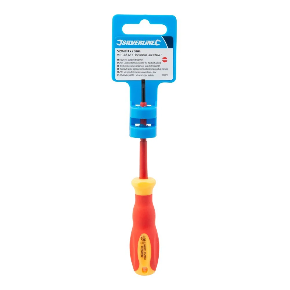 VDE Soft-Grip Electricians Screwdriver 0.5 x 3 x 75mm - Image 2