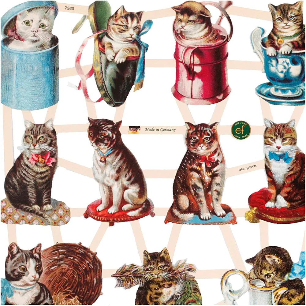 Vintage Die-Cuts: Cats - Image 3